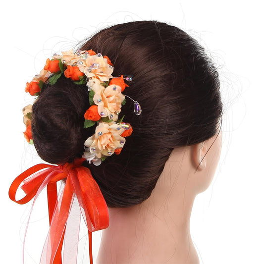 Orange Bun Hairpiece