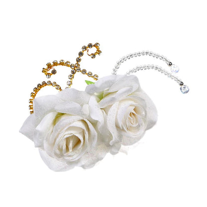 White Rose Hairpiece